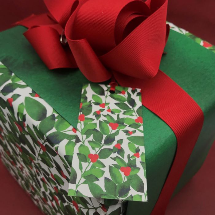 Handmade Traditional Christmas Tags
