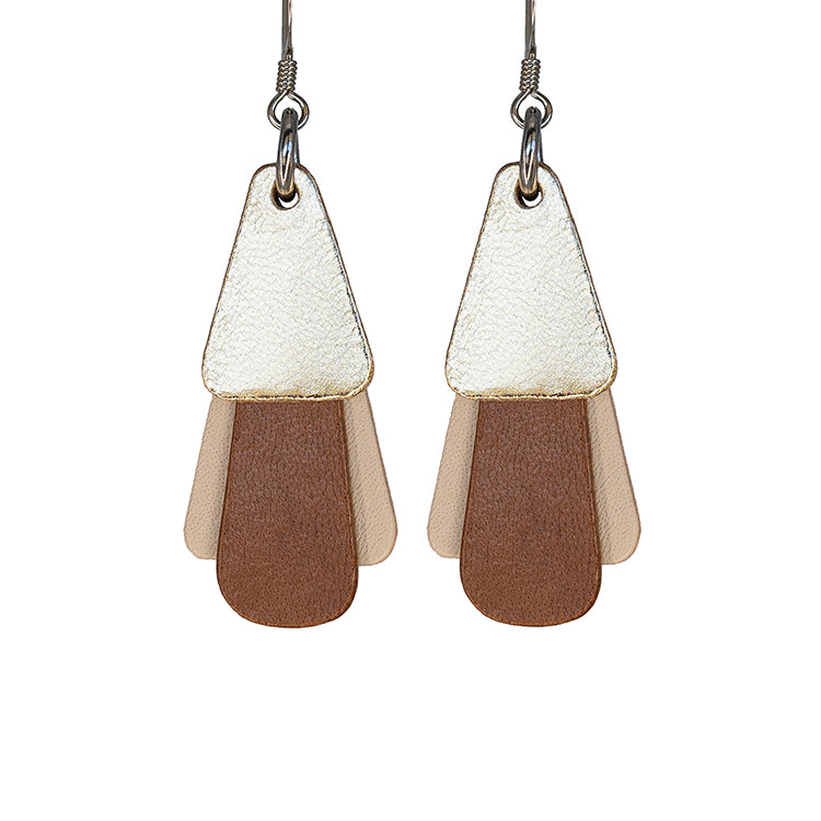 Handmade Leather Earrings - Jazz