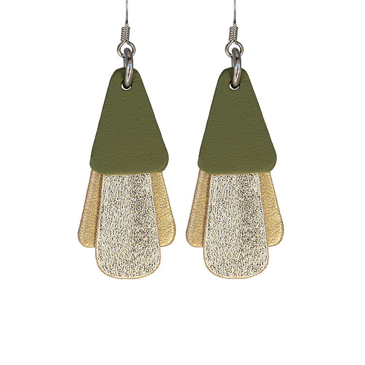Handmade Leather Earrings - Jazz