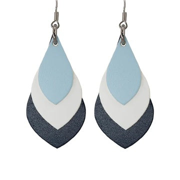 Handmade Leather Earrings - Teardrops