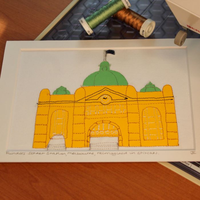 Handmade Melbourne Screen Printed & Embroidered Artwork