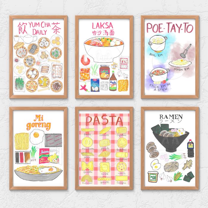 Foodie Prints by Little Hangry Women