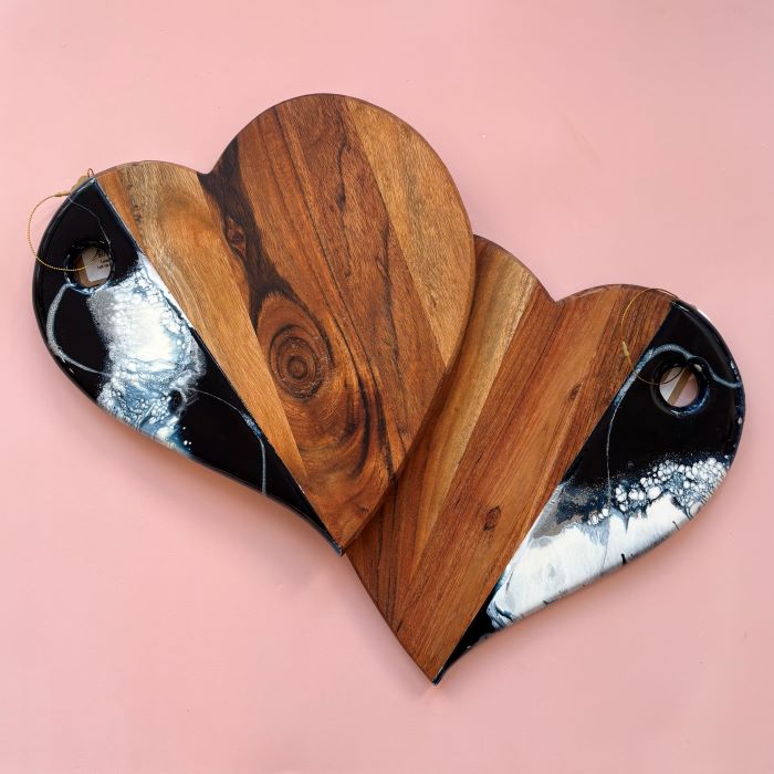 Heart Resin Cheese Boards