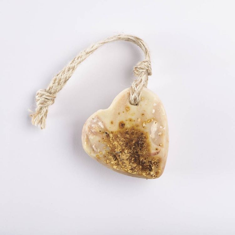 Handmade Heart Shaped Soap on a Rope