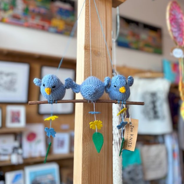 Hand-knitted Australian Bird Mobiles