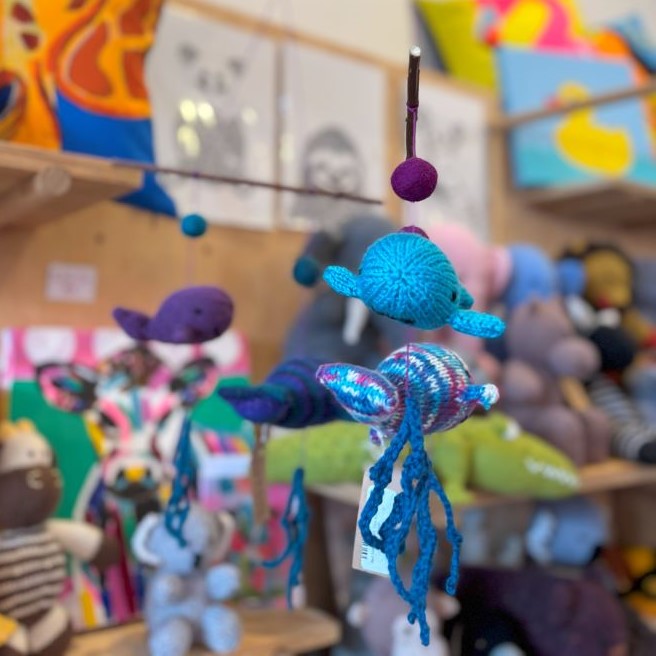 Knitted Sea Creature Toys & Mobiles
