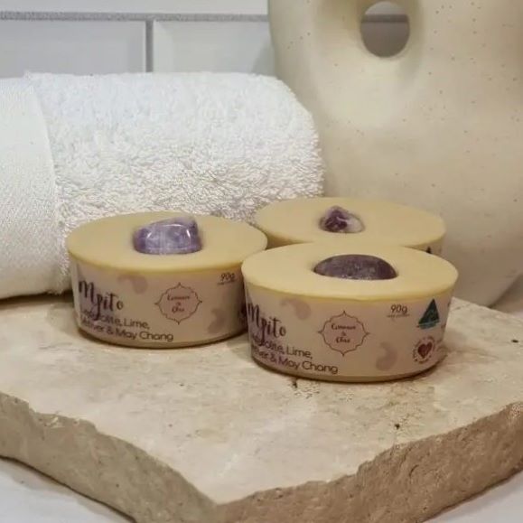 Handmade Crystal Soap Bar