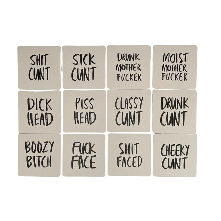 Sweary Drinking Game Set