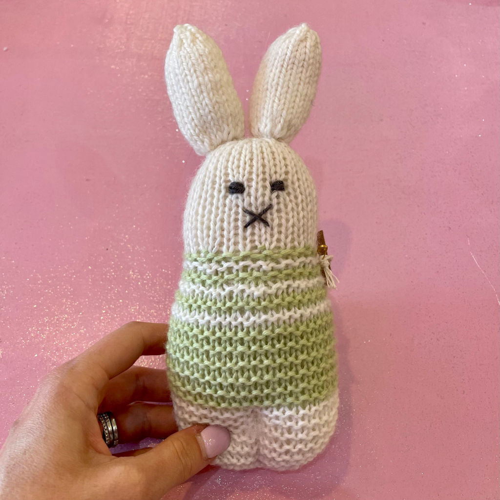 Knitted Bunny Rattles
