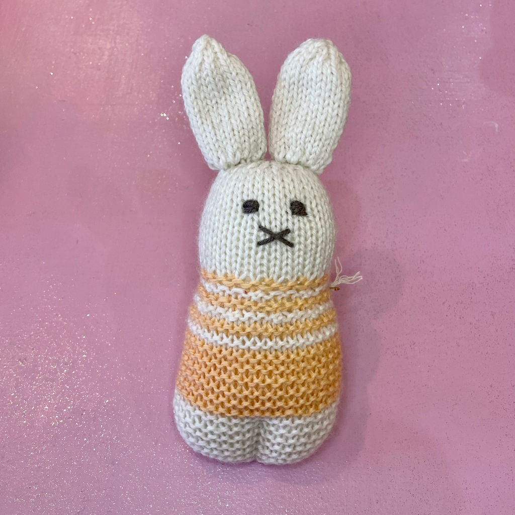 Knitted Bunny Rattles