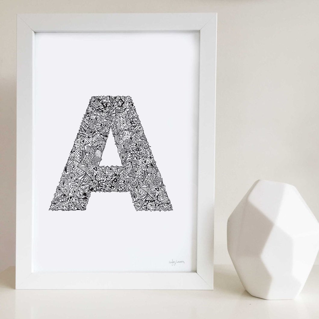 Geometric Alphabet Prints