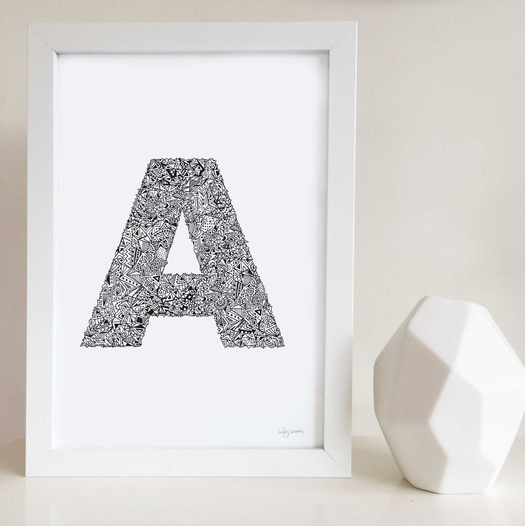 Geometric Alphabet Prints