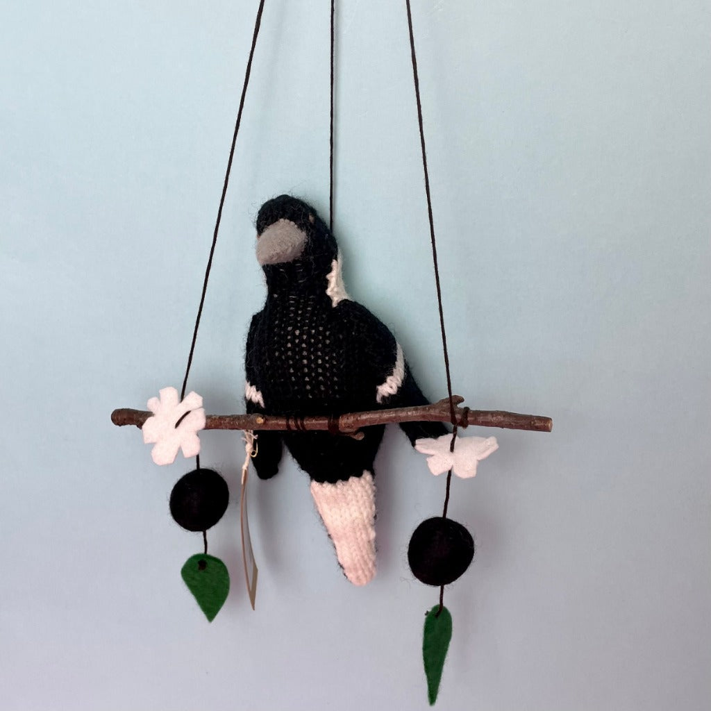 Hand-knitted Australian Bird Mobiles