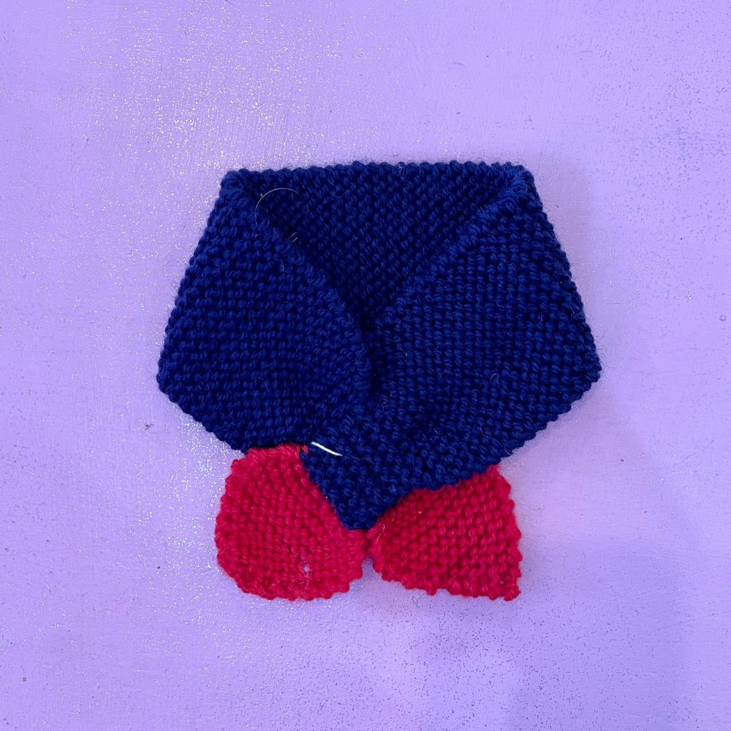 Hand-knitted Baby AFL Footy Scarf