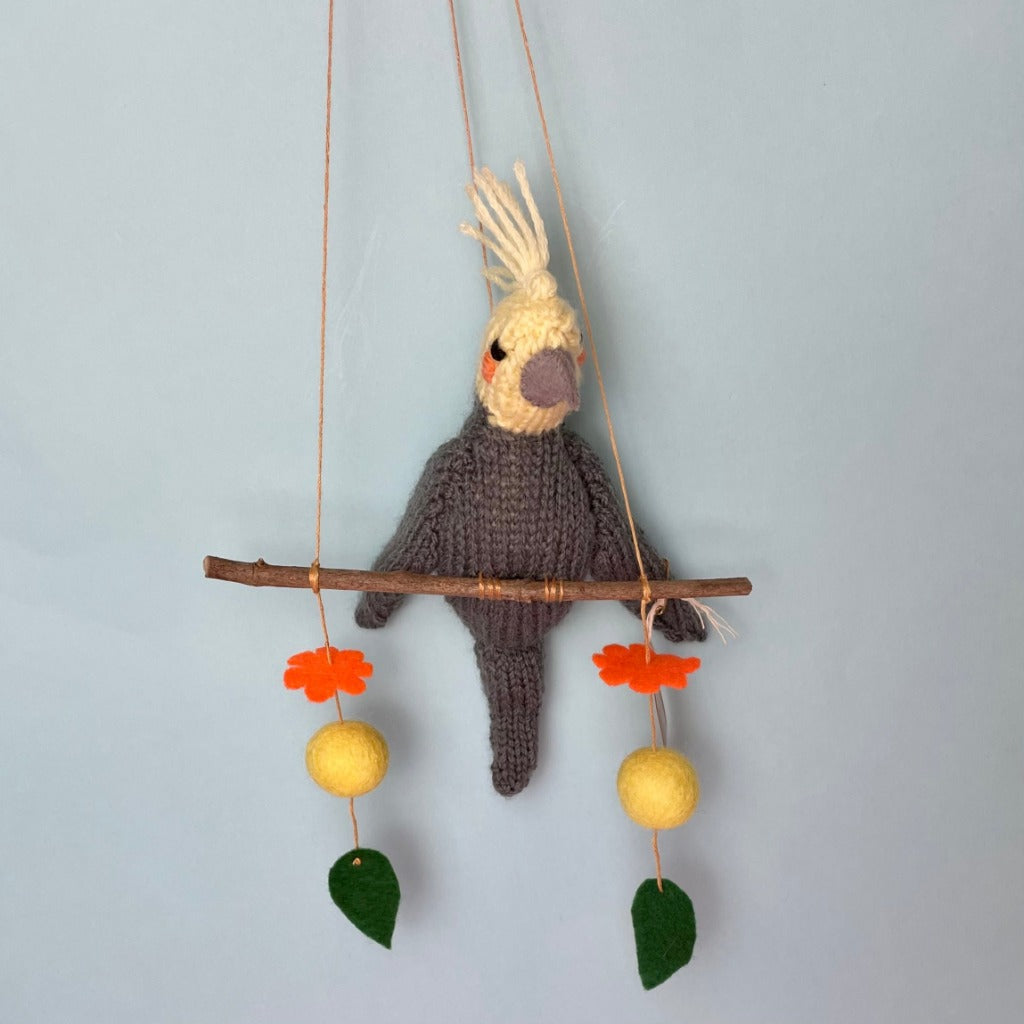 Hand-knitted Australian Bird Mobiles