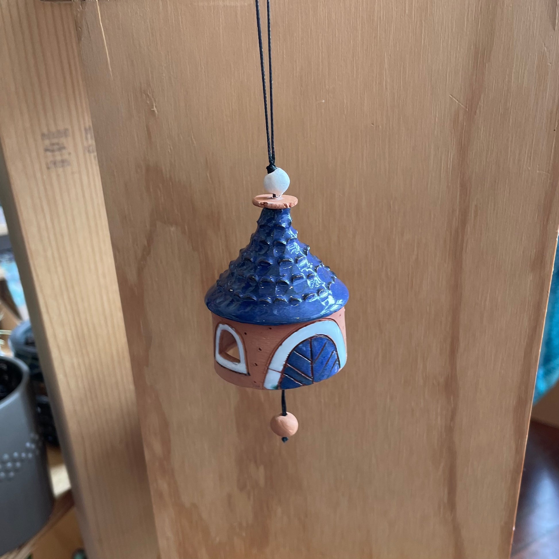 Ceramic 'House' Birds Bells