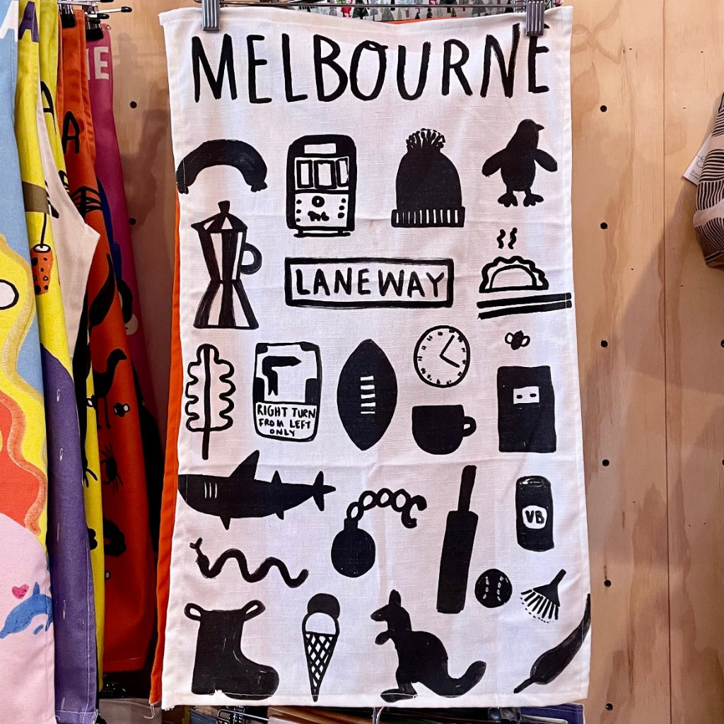 Melbourne Suburb Tea Towels by Cheerio