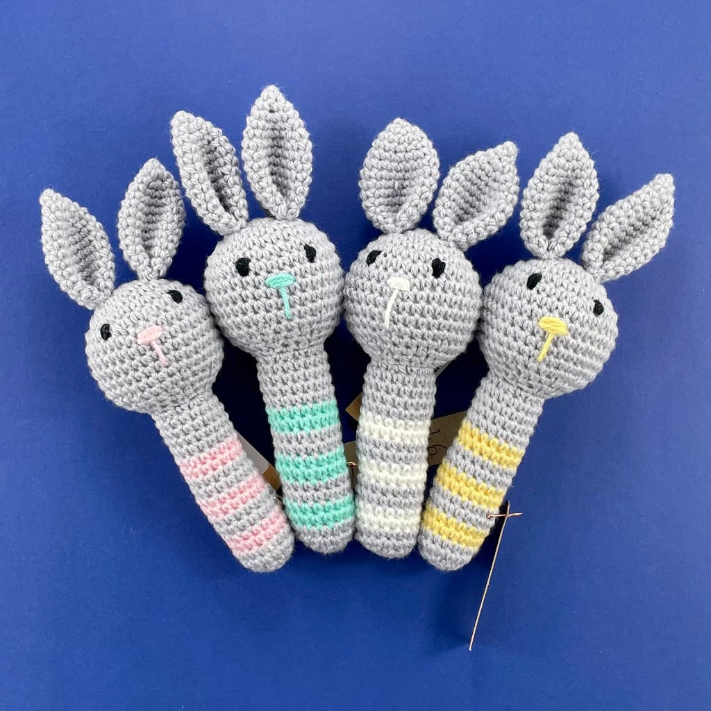Crochet Bunny Rattle - Made to Order
