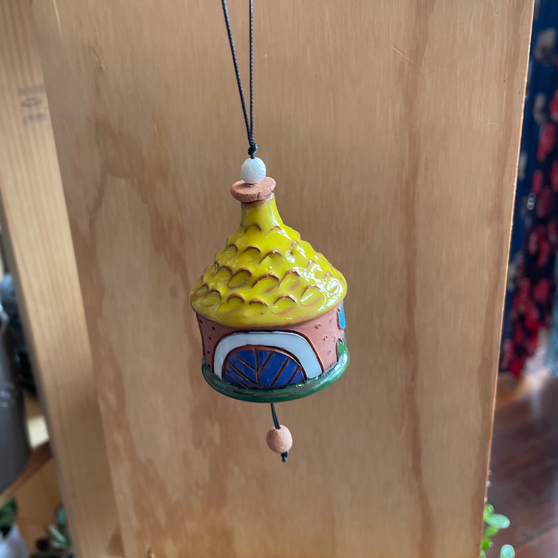 Ceramic 'House' Birds Bells