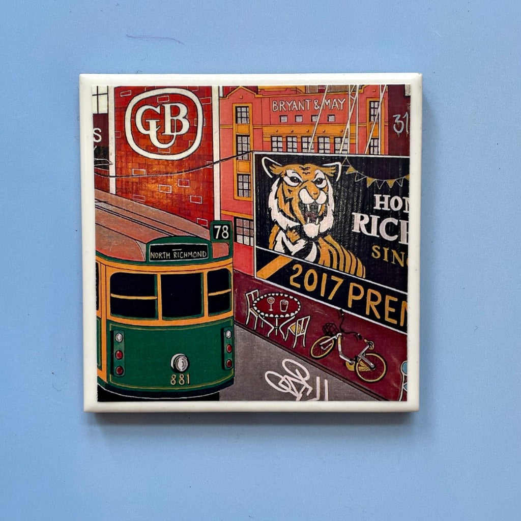 Melbourne / Richmond Handmade Coasters
