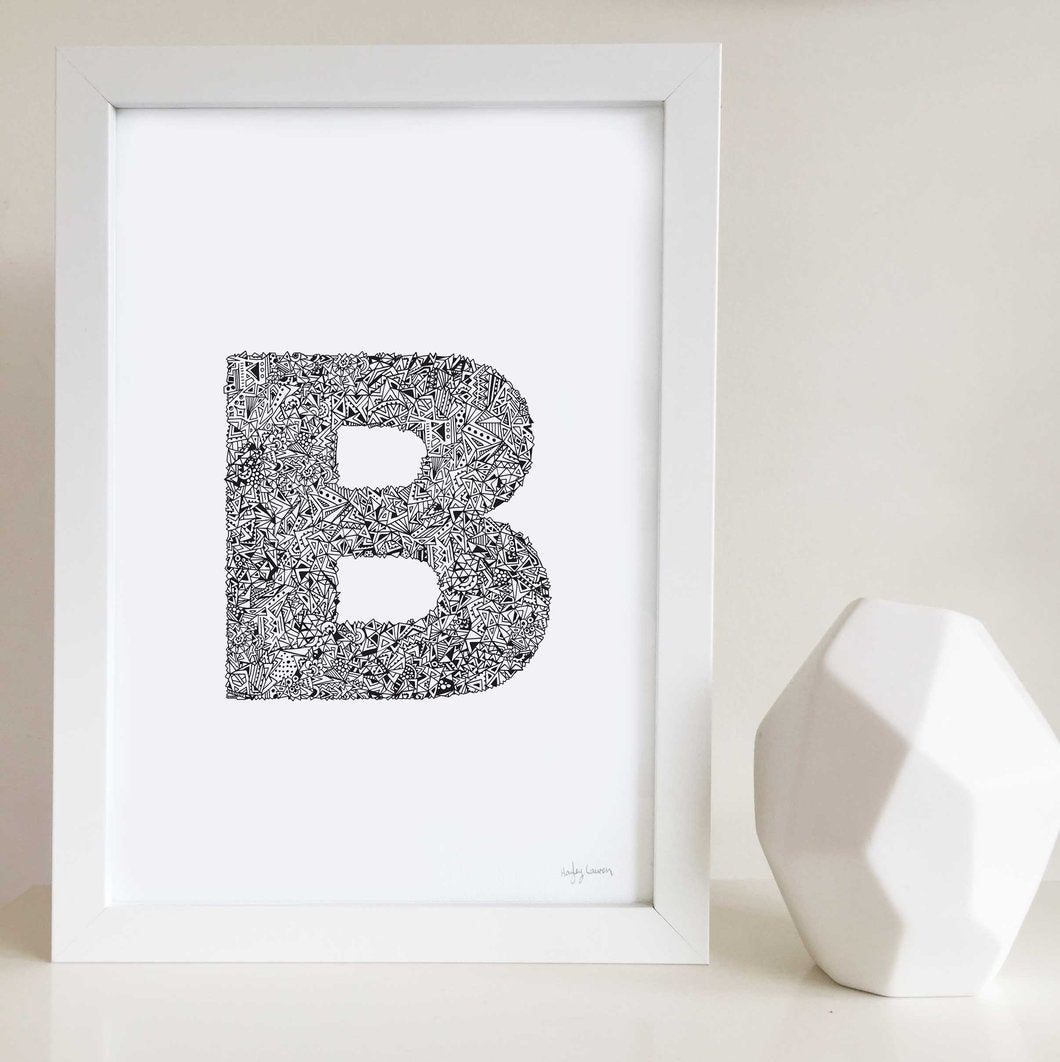 Geometric Alphabet Prints