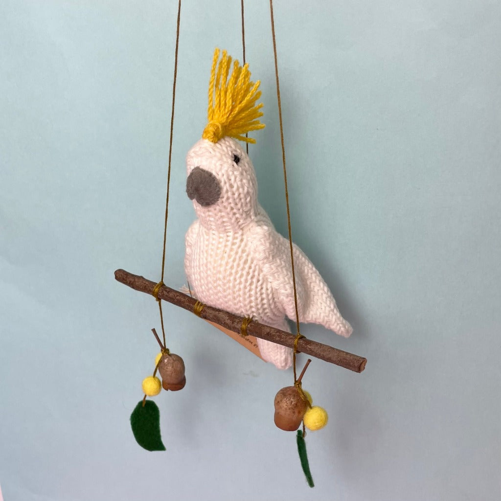 Hand-knitted Australian Bird Mobiles