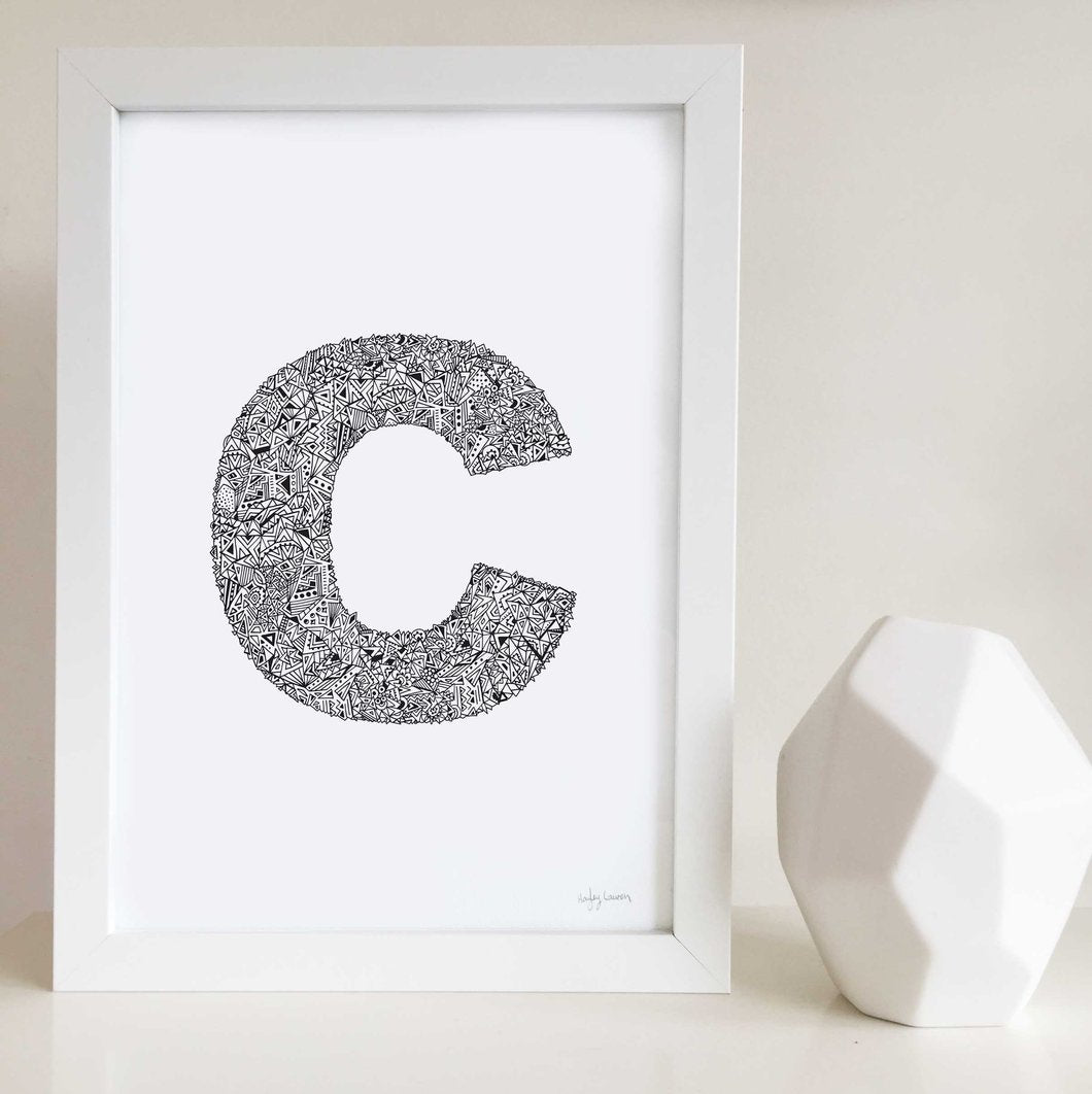 Geometric Alphabet Prints