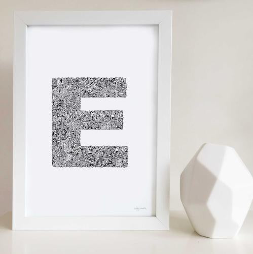 Geometric Alphabet Prints