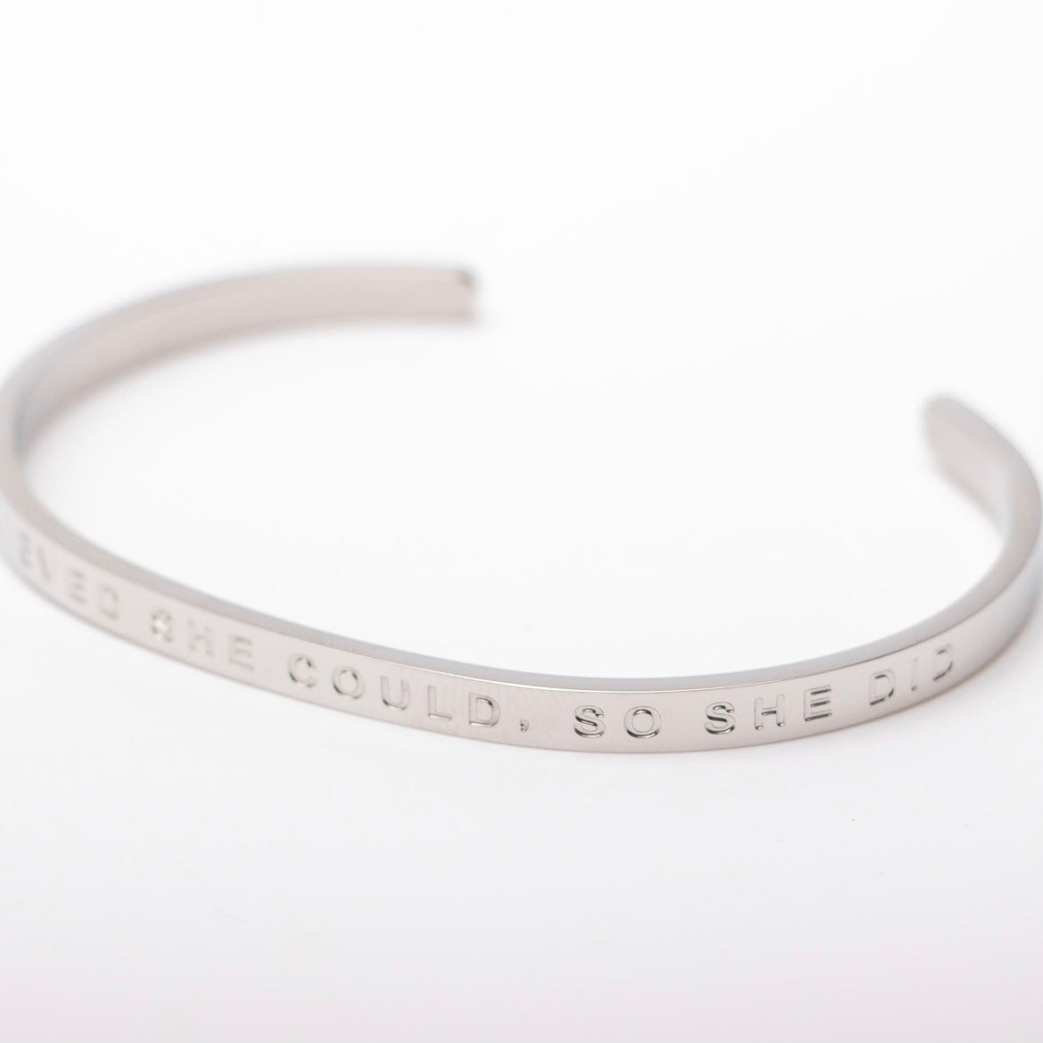 Positive Affirmation Cuff Bangles