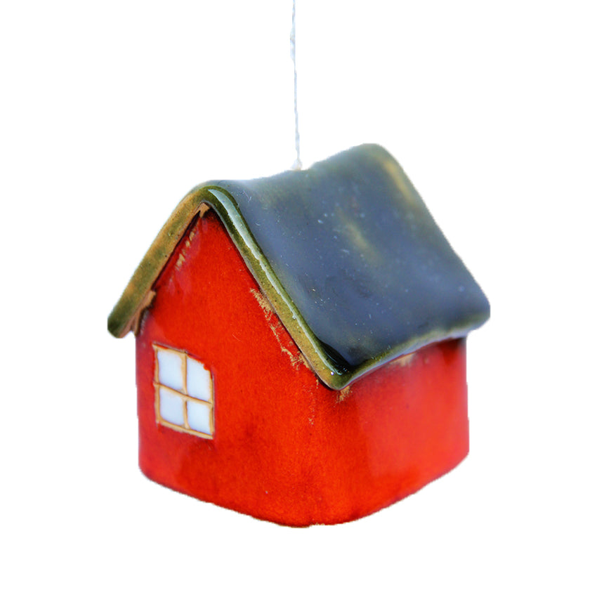 Ceramic 'House' Birds Bells