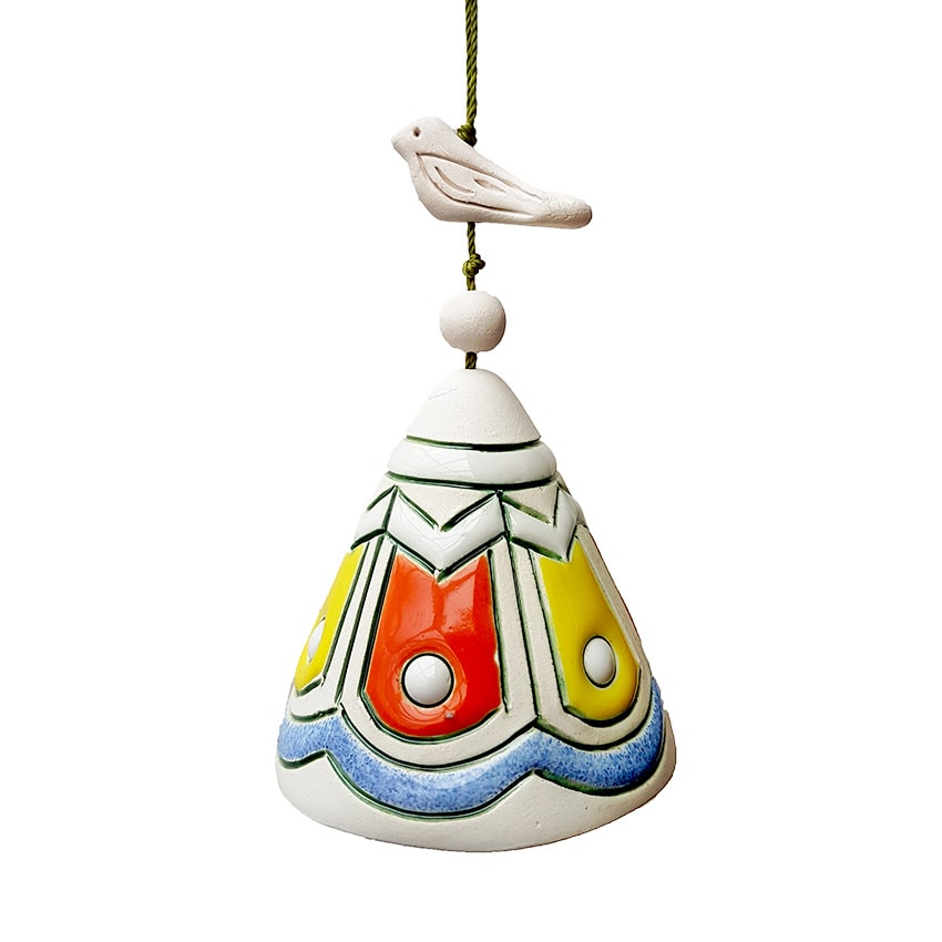 Migle Bird On Top Ceramic Bell