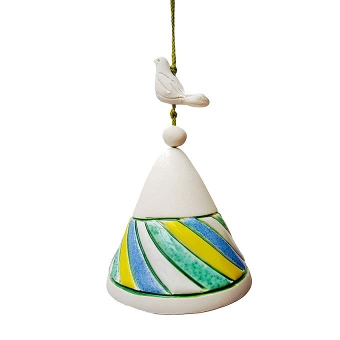 Migle Bird On Top Ceramic Bell