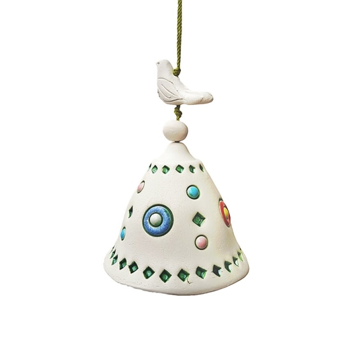 Migle Bird On Top Ceramic Bell
