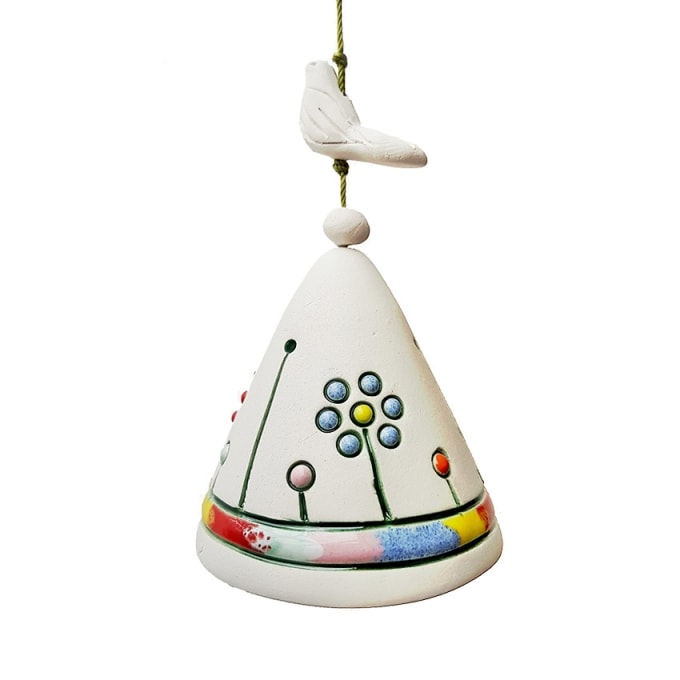 Migle Bird On Top Ceramic Bell