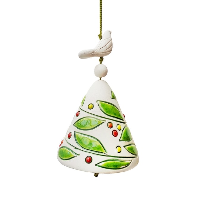 Migle Bird On Top Ceramic Bell