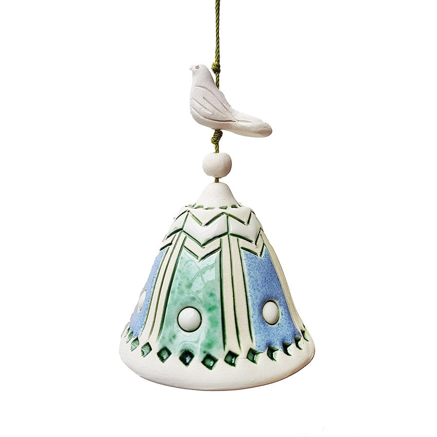 Migle Bird On Top Ceramic Bell