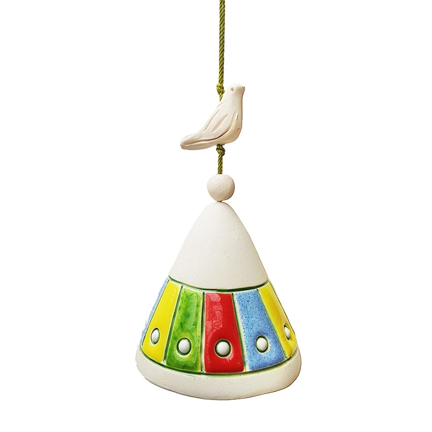 Migle Bird On Top Ceramic Bell