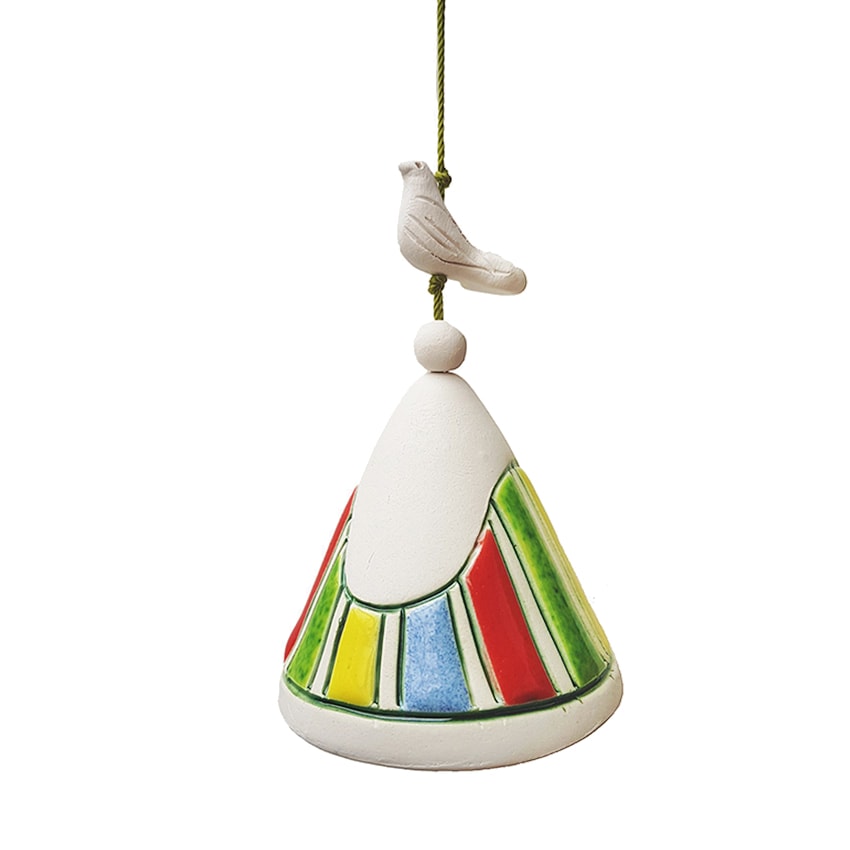 Migle Bird On Top Ceramic Bell