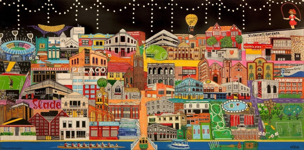 Limited Edition Suburb and City Prints by Krysia Mosley