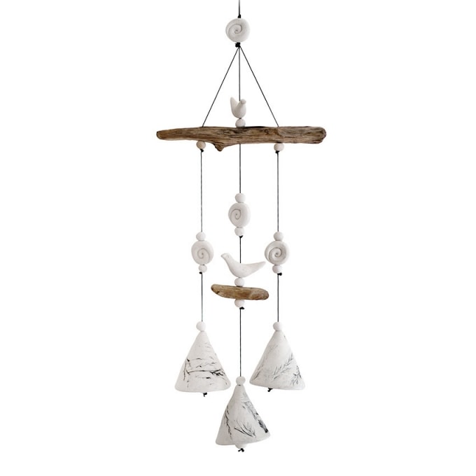 Driftwood Ceramic Bells