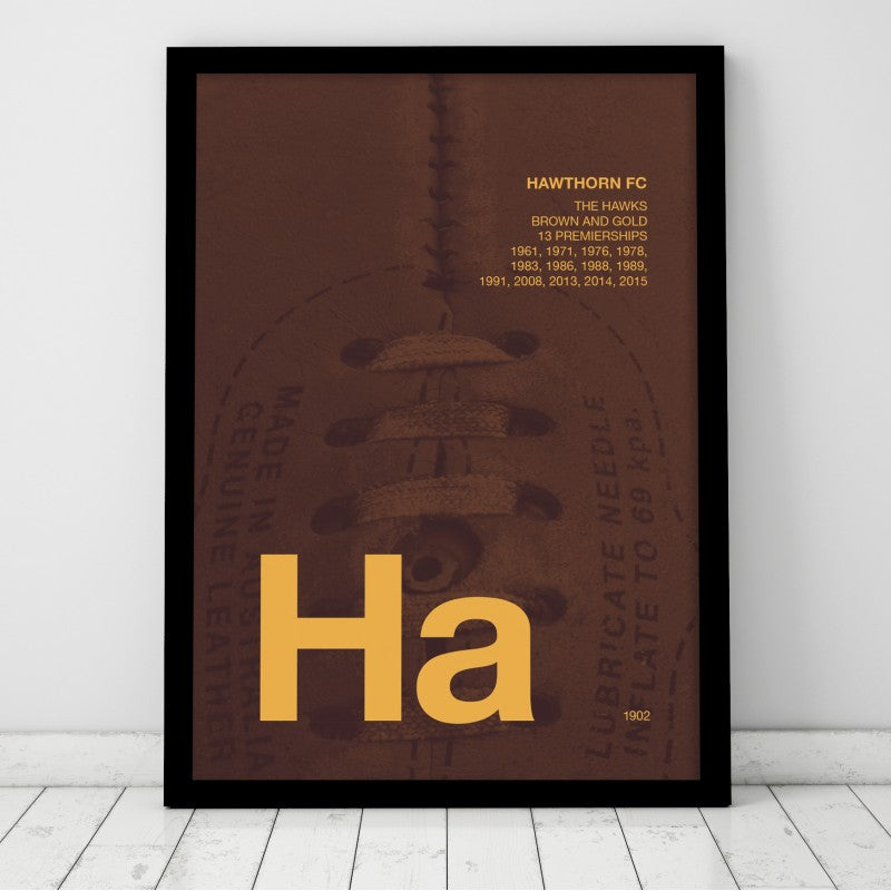 Vintage Footy Prints (with Premierships)