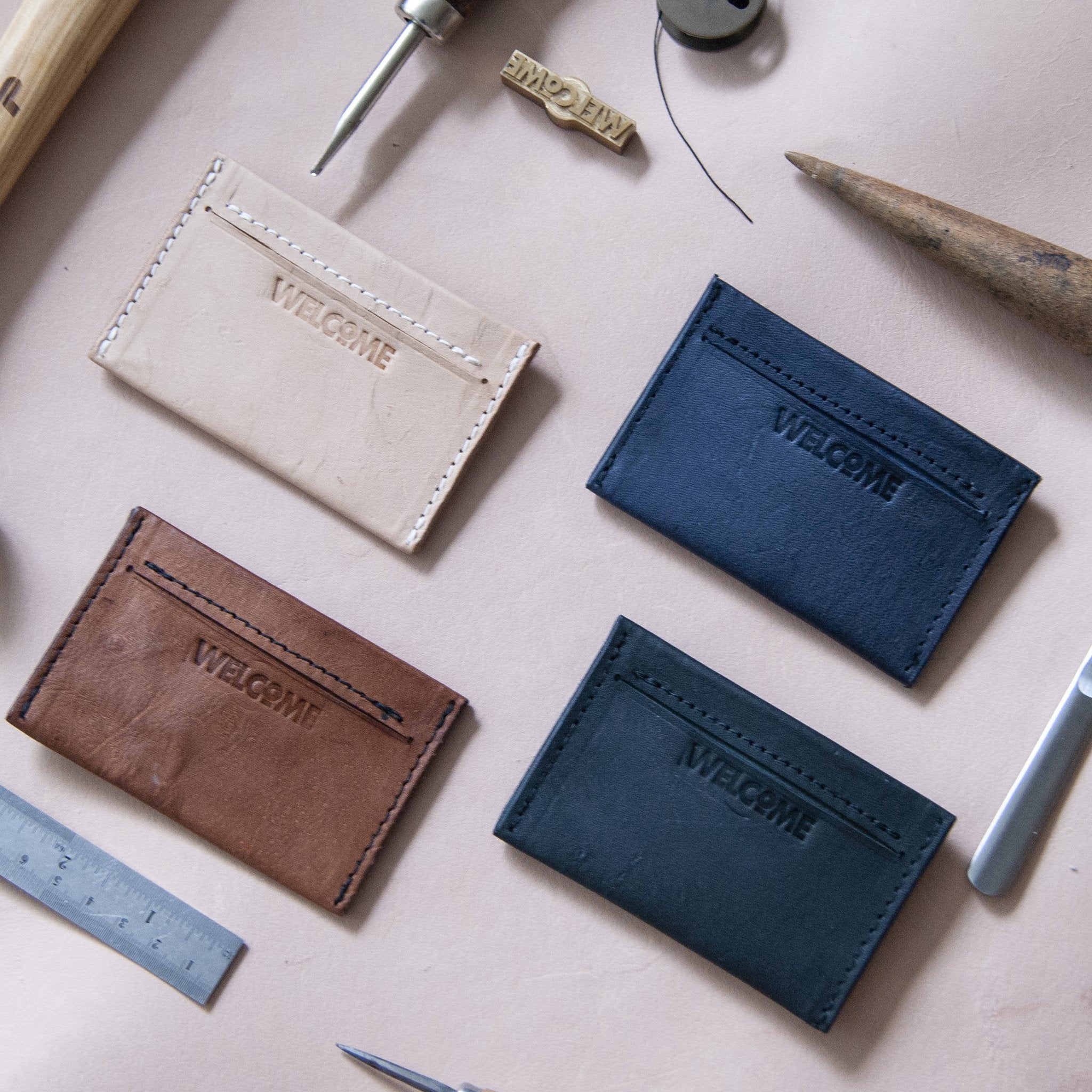 Handmade Leather Card Wallet