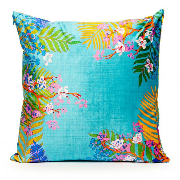 Floral Velvet Printed Cushions