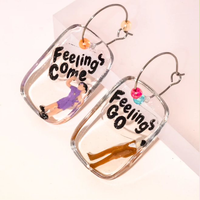 Handmade Word Earrings By Funky Fun You