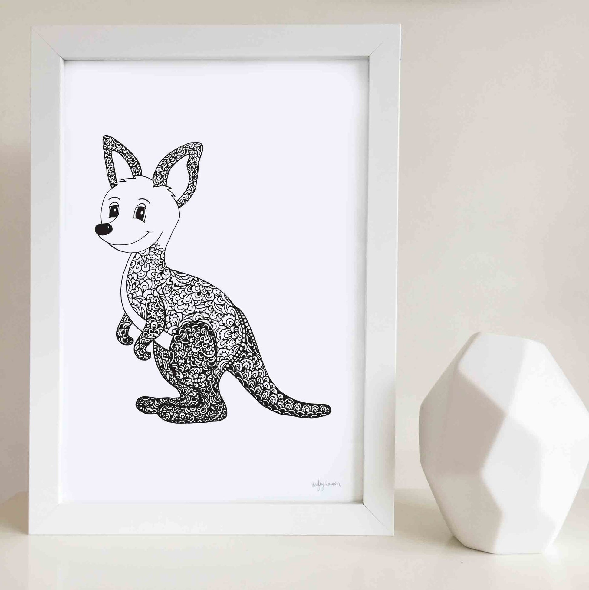Australian  Animal Zen Doodle Prints