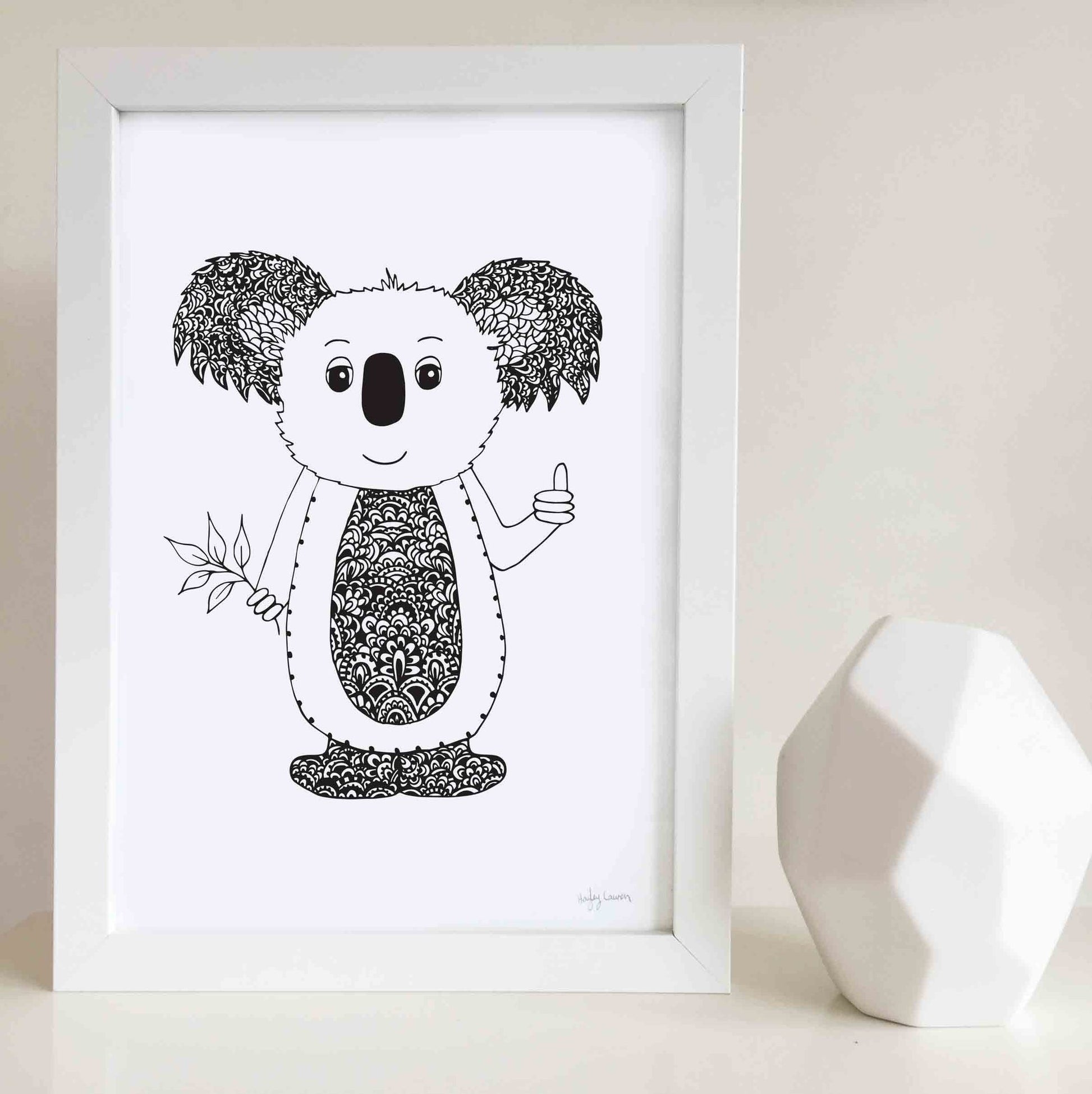Australian  Animal Zen Doodle Prints