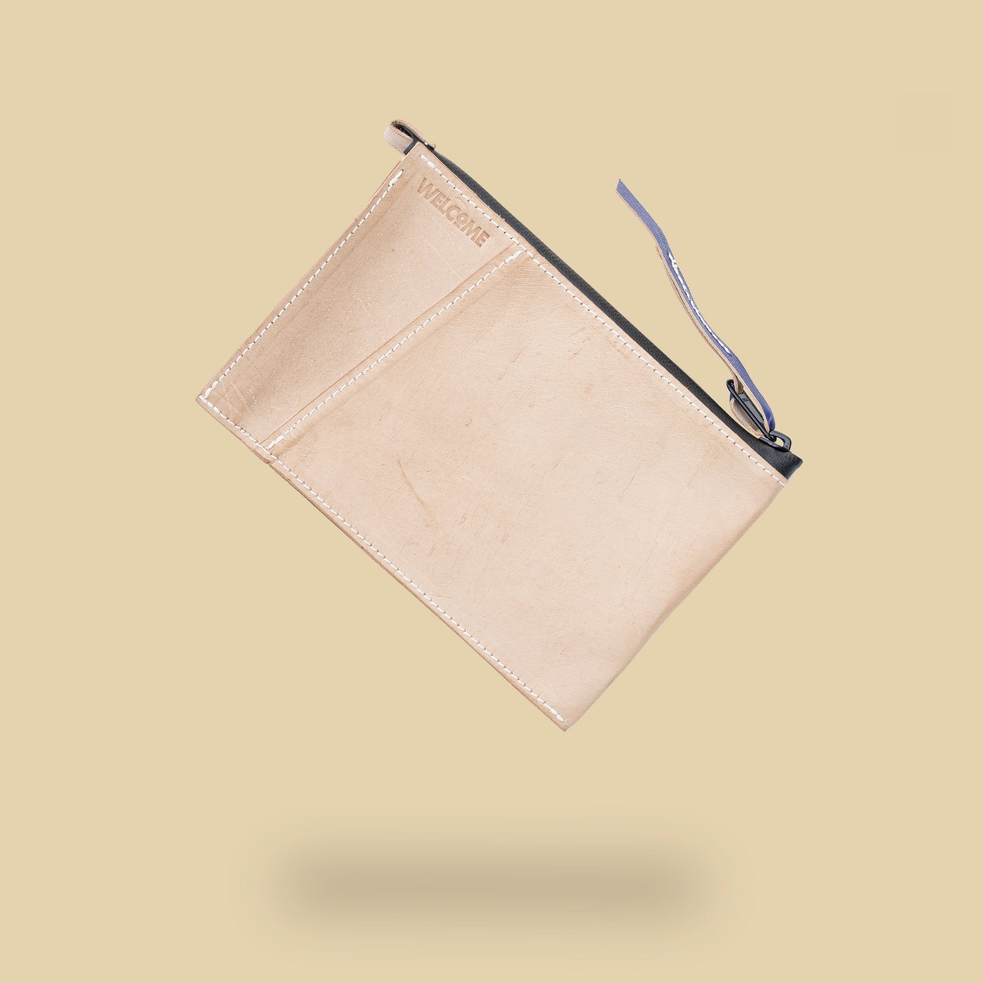Handmade Leather Zip Clutch - City Slicker