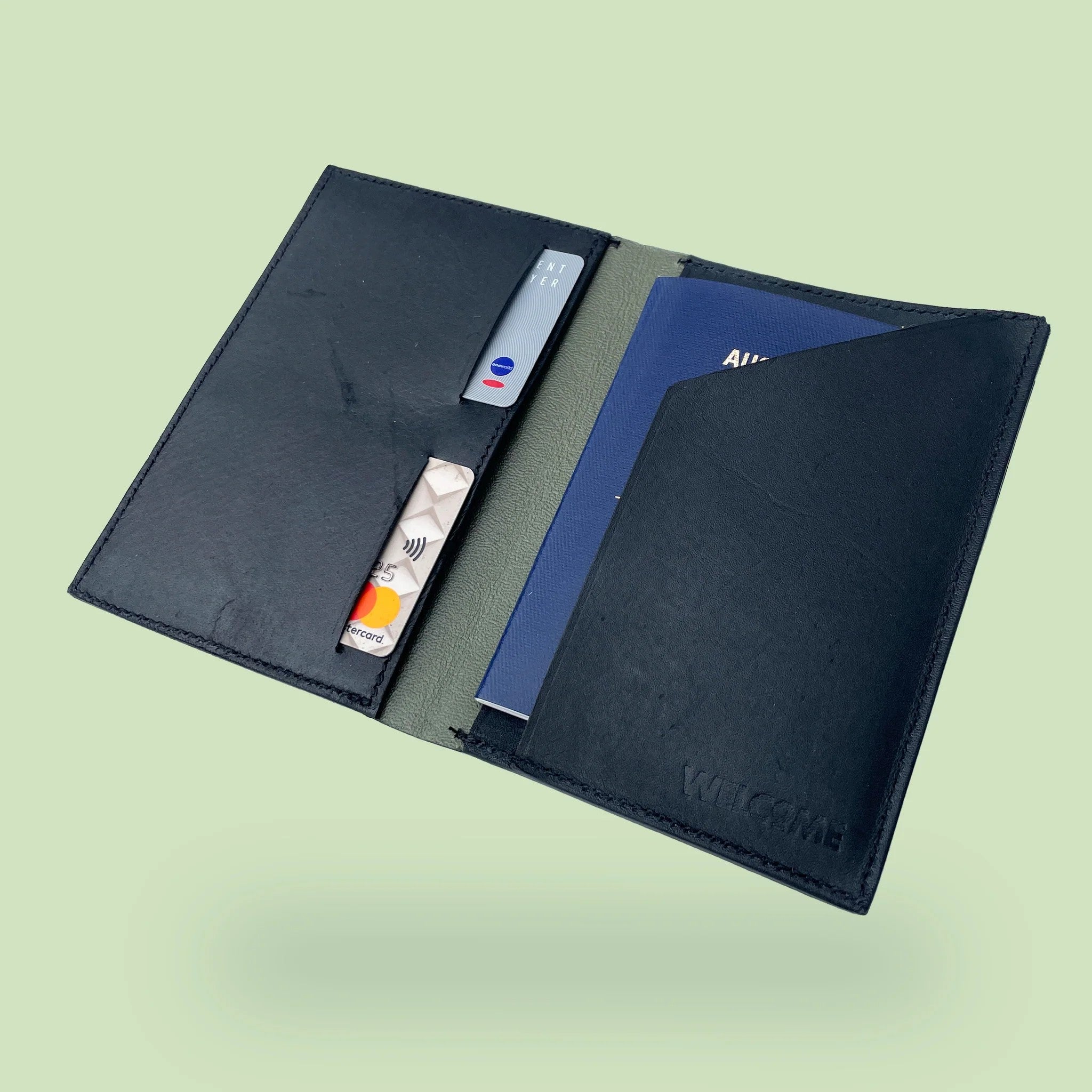 Handmade Leather Passport Wallet