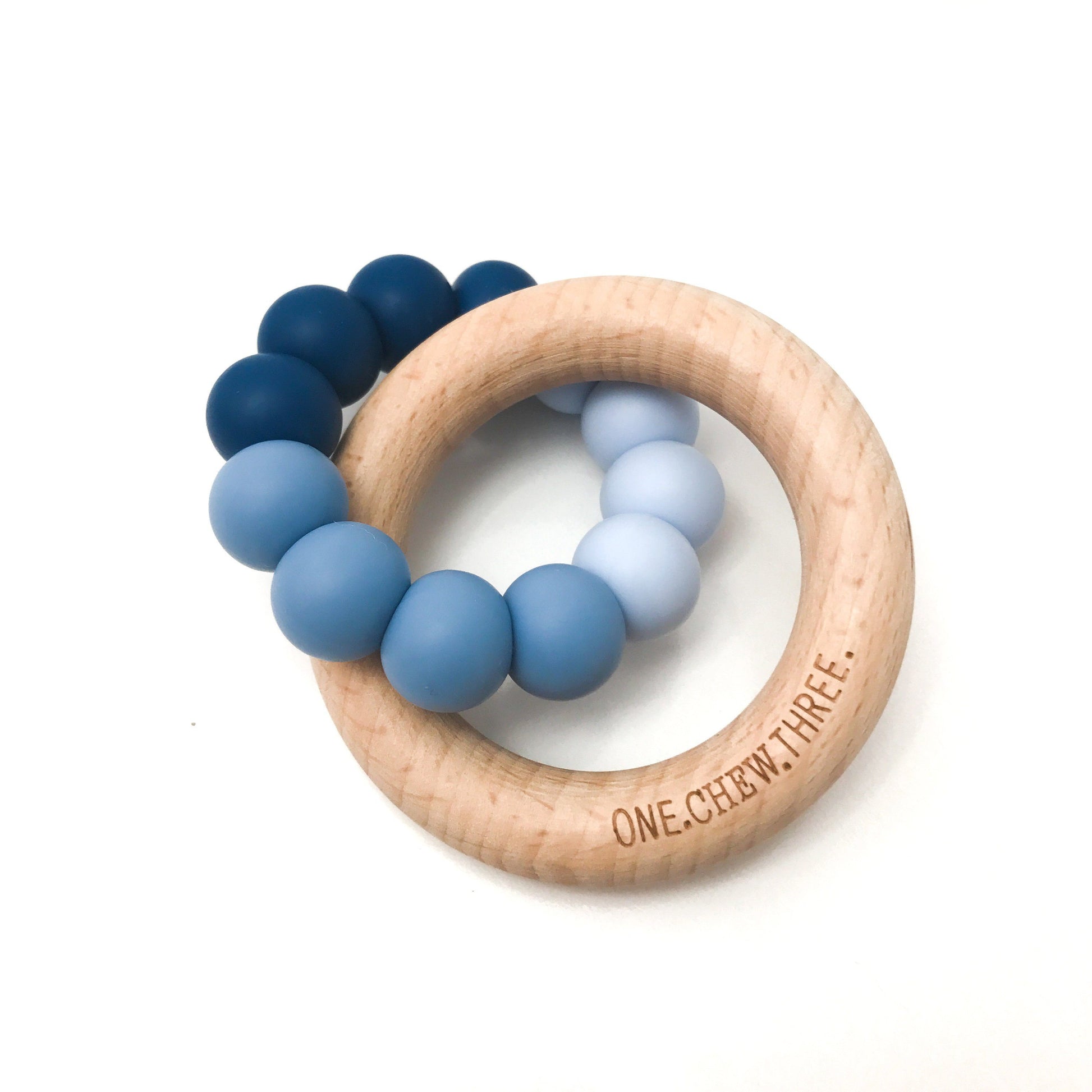 Silicone & Beech Wood Teether