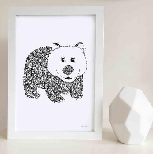 Australian  Animal Zen Doodle Prints